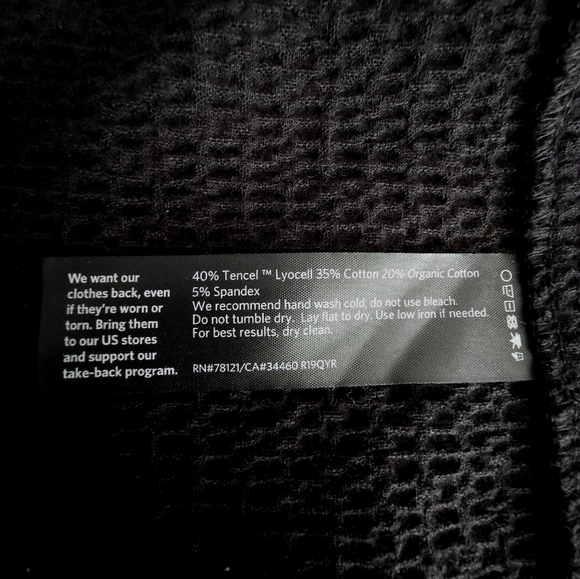 Eileen Fisher Shawl Collar Tencel Cotton Blend Jacket Size Small /P Black - Picture 15 of 15